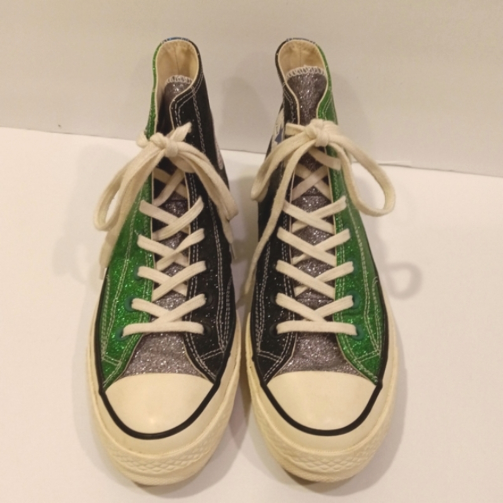 RARE UNISEX JW Anderson x Converse Chuck 70 High Glitter Pack High Tops - Picture 8 of 15